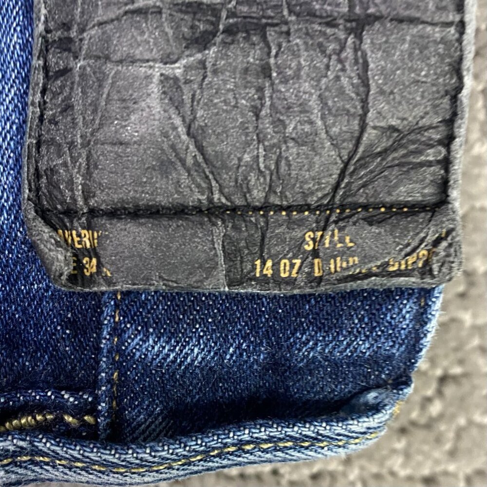 Buck Mason Maverick Slim Jeans Men's 34 x 32 Actual 35 x 26 Double Dipped Denim - Picture 8 of 16